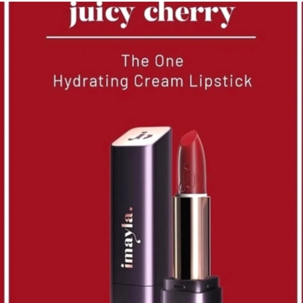 IMAYLA Juicy Cherry Red The One Hydrating Cream Lipstick New in Box